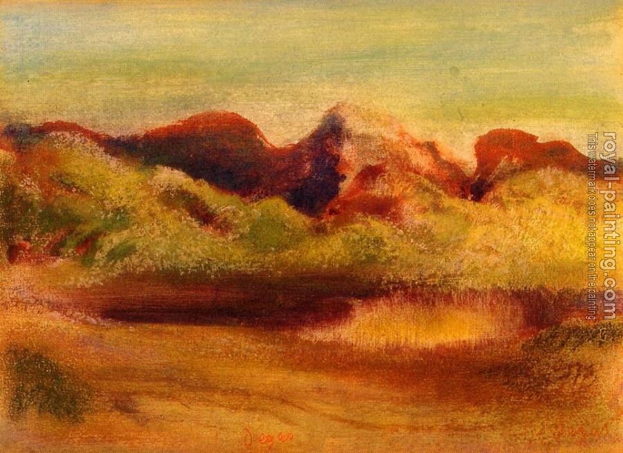 Edgar Degas : Lake and Mountains